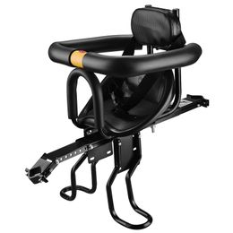 Fiets Zadels Veiligheid Kind Fietsstoeltje Front Baby Kids Zadel Met Voetpedalen Ondersteuning Back Rest Voor Mtb Road 230621