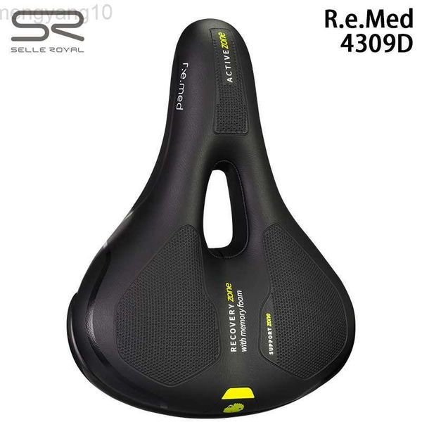 Selles de vélo Selle Royal Original 4309D R.e.med Confortable PU Creux Respirant Mousse à Mémoire Route VTT Ville Selle De Vélo Pièces De Vélo HKD230710