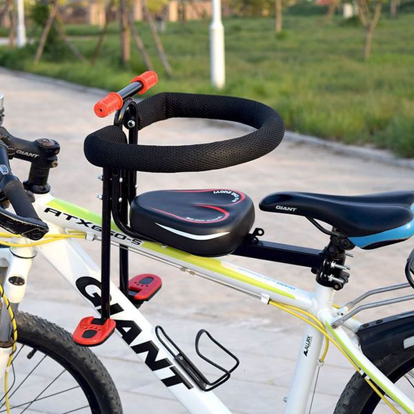Sillines de bicicleta Universal Montado en el frente Niño mtb Asiento de bicicleta Seguridad Asiento de bicicleta para niños Asiento de bebé Sillín para niños con pedales Descanso para bicicleta de carretera 230630
