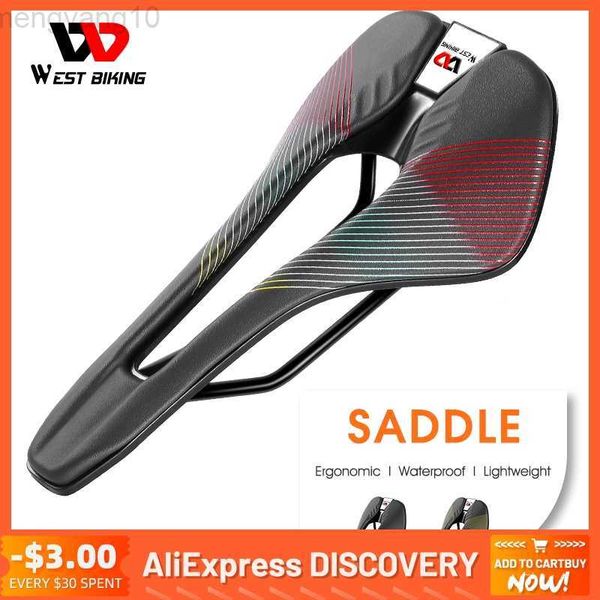 Selles de vélo WEST BIKING Racing Selle de vélo Training Grade Man Road TT TimeTrial Triathlon Bike Coussin léger Siège HKD230710