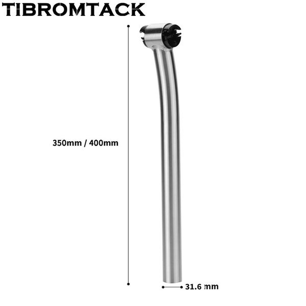 Tijas de sillín de bicicleta de titanio, adaptador de poste de asiento de 27,2/31,6mm para bicicleta de carretera/bicicleta MTB, piezas ligeras de Ti de 350mm