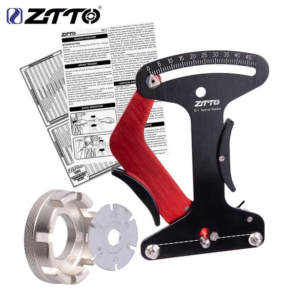 Bike Spokes ZTTO CNC Herramienta de bicicleta Spoke Medidor de tensión para MTB Road Bike Wheel Spokes Checker Indicador confiable Preciso y estable TC-1 230606