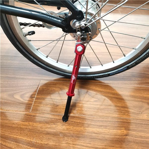 Tiges de vélo 14 16 18 20 pouces béquille pliante longueur réglable pour Brompton 412 support latéral accessoires universels 230925