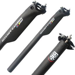 Stuurpennen 2023 High Strength Carbon Fiber Zadelpen Na Seat de Road Fiets Buis Staaf 230621