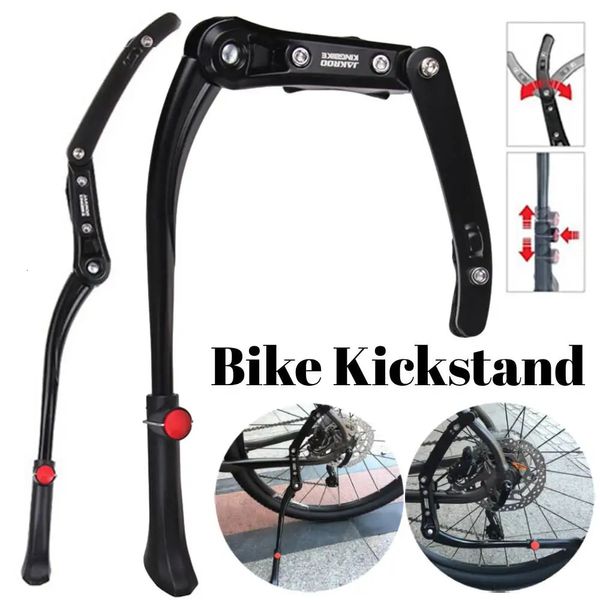 Vástagos de bicicleta Soporte de bicicleta Ajustable MTB Soporte de soporte trasero Soporte de estacionamiento Aleación de aluminio Accesorios de ciclismo 231114