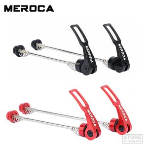 Vástagos de bicicleta MEROCA 1 par MTB Bicicleta de montaña Pinchos de bicicleta Ultraligero Liberación rápida QR 100 mm 135 mm para buje de carretera 9 mm 5 mm 230925