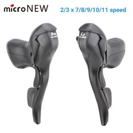 Bike Stengels Micro Road Shifter 2S 3S x 7 8 9 10 11 Speed ​​Bicycle Brake Shift Integrated Thumb 230815