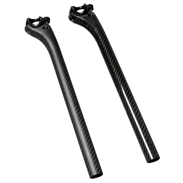 Tiges de vélo route de montagne 3K tige de selle de vélo en Fiber de carbone pièces de vtt de vélo en carbone 254272308316350mm livraison gratuite 230614