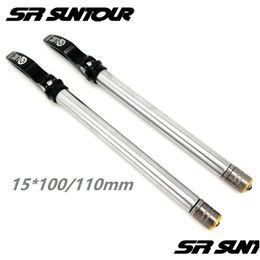 Fietsstelen Originele SR Suntour Bicycle THRU AXLE Snelle afgifte Hendel 15100mm 15110mm 230925 Drop Delivery Sports buiten