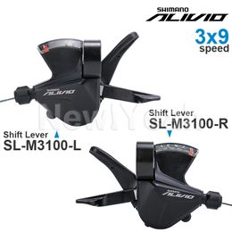 Tallos de bicicleta Shimano Alivio M3100 2 3x9 Velocidad Shifting palanca SL M3100 R SL M3100 L SL M3100 2L MTB Piezas originales de bicicleta 230815