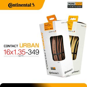 Fietsbanden Continental Contact Urban 16inch 35-349 Road Vouwband 16x1.35 Fietsband Gele Rand voor Grind/BMX Vouwfiets HKD230712