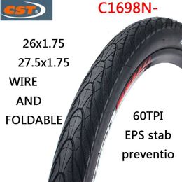 Neumáticos de bicicleta CST bicicleta C1698N 26X1.75 27.5X1.75 bicicleta de montaña neumático medio calvo a prueba de pinchazos 0213