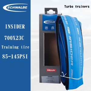 Pneus de vélo Schwalbe INSIDER 700C Spécifiquement pour les pneus turbo trainers 700 * 23C 700 * 35C Pneu pliant léger de couleur bleue HKD230712