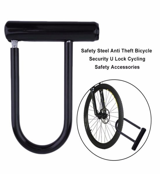 Candado en U para bicicleta, candado de seguridad antirrobo de acero para bicicleta, accesorio de seguridad para ciclismo con soporte de montaje, cerraduras para bicicleta con llave6539489