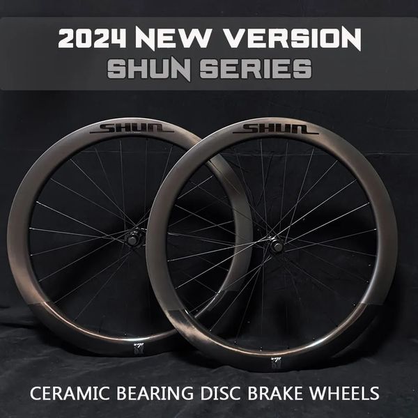Roues de vélo 2024 HYGGE carbone roues disque roue vélo 50mm et 40mm roues en céramique roulement 700C 3 ans de garantie 231010