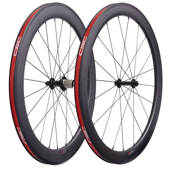 Ruedas de bicicleta 700C Road 38 50 60 88mm 20.5mm Clincher R13 Freno de llanta Carbono y piñón fijo Juego de ruedas de bicicleta 230621