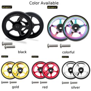 Roues de vélo pliantes roue facile pour Brompton alliage d'aluminium CNC Easywheel ultra-léger scellé roulement pousser pièces de cyclisme 230614