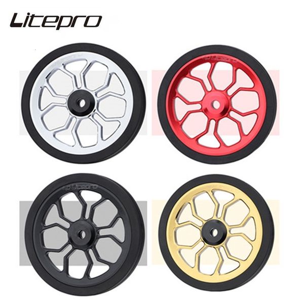 Ruedas de bicicleta Liteproelite Rueda fácil Gran 82 mm Forma de araña Cojinete modificado ampliado para bicicleta Brompton 230614