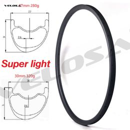 Roues de vélo T800 Super léger 280g 29er VTT XC jante en carbone tubeless ready 27.5 pouces 29 pouces vtt pour xc 27mm 30mm 33mm 35mm 230621