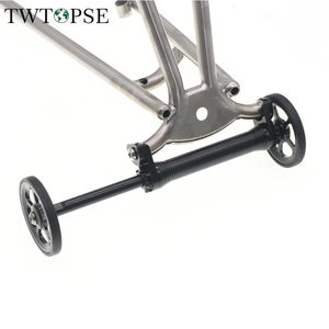 Roues de vélo TWTOPSE tige d'extension de roue facile pour Brompton pliant vélo barre télescopique boulons de support de chargement arrière pièces de roue facile 231010