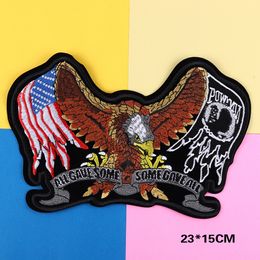Biker Eagle Animal Broidered Biker Patches For Jeans Men Jacket Veste Punk Style Eagle Patch Stickers sur Motorcycle Parches