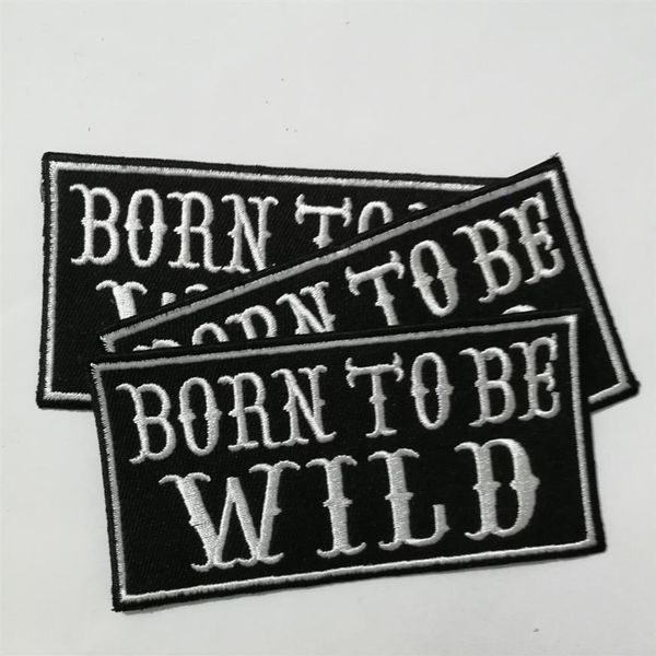 Biker Motorcycles born to be wild Parches Iron On Ropa forajidos insignias Ropa apliques anarquía Chaleco chaqueta Prenda hijos de l190x