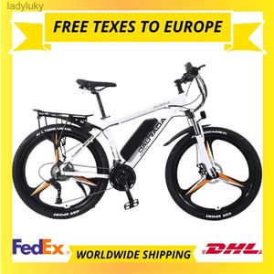 Fietsen 1000W Motor 90KM Elektrische Mountainbike 48V 12.8Ah Elektrische Fiets Sneeuwscooter 26 Inch Banden Ebike Elektrische FietsL240105