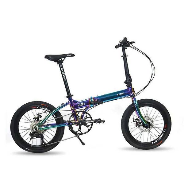 Bikes 20 pouces 9 vitesses Bicycle de pliage Aluminium Aluminium Ultra-léger Portable Adulte Student Bicycle Y240423