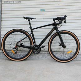 Fietsen 2023 Twitter Gravel Bike RS-2*11s Inside Routing Oil Disc Brake Off-Road Grade T900 Carbon Fiber Road Bicycs 700*40c L48