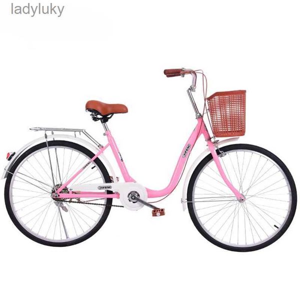 Bicicletas Bicicleta de 22 pulgadas y 24 pulgadas para mujer adulta, ligera, masculina, para ir al trabajo, estudiante, ciudad, trabajo, bicicleta L240105