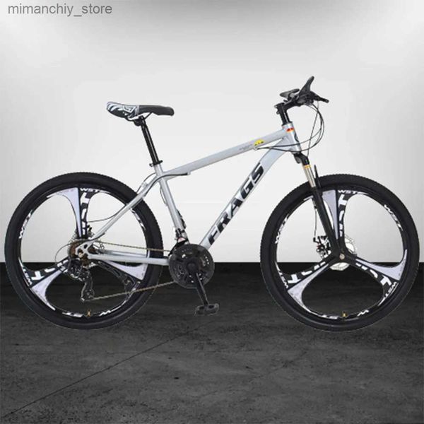 Vélos 24 26 pouces vélo adulte vélo type standard double amortissement de frein à disque en acier à haute teneur en carbone région montagneuse Cross Country Q231030