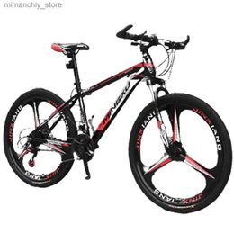 Fietsen 24/26 inch mountainbike 21 versnellingen drie meswiel fietsspaken dubbele schijfremdemping mannen en vrouwen student Q231030