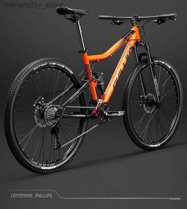 Fietsen 26 inch 29 inch Mountainbike Grindfiets Cross-country Soft Tail Racing Bicyc Doub Demping Mountain Bicyc 33 Speed Q231129