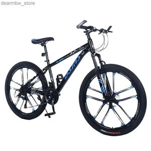 Fietsen 26 inch mountainbike variabelsnelheid Bicyc hoog koolstofstalen compressieframe verdikt slijtvaste banden fietsen L48