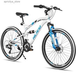 Vélos 26 pouces de montagne de vélos à suspension 21 vitesses transmissions avec disque bicyle de gamme de gabarits pour hommes masculins vélo faciles à ASSB L48