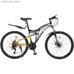 Fietsen 26 Inch Fiets Kinderen Mountainbike Dual Schijfrem Koolstofstaal Demping Draagbare Jongere Q231030