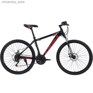 Vélos 27,5 pouces vélo 30 vitesses vélo adulte double frein à disque pneu épaissi résistant à l'usure cadre en acier à haute teneur en carbone cyclisme de montagne Q231030