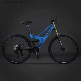 Bikes 27,5 pouces VTT VTT TAIL DU MTB MTB BIKE MAGNESIUUM Cadre en alliage Doub Épaule Fork 27/30 Speed Framework Ourtdoor Cycling L48