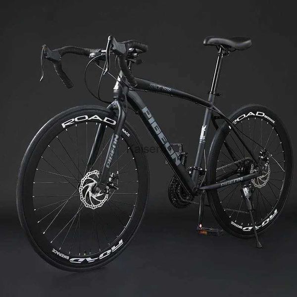 Bicicletas 27 velocidades Bicicleta de carretera curva 700C Velocidad variable Amortiguador Bicicleta para adultos Freno de disco doble Bicicleta de montaña Carreras Bicicleta especial