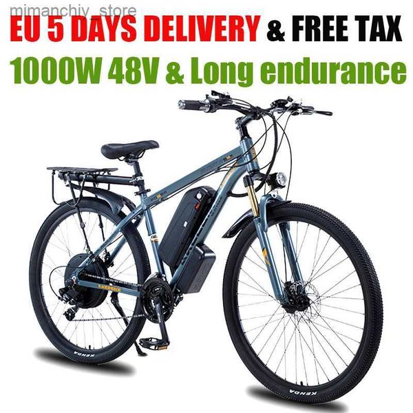 Fietsen 29 inch e-bike 48V1000W high power ectric bicyc Variab speed mountainbike schijfrem assist fiets Gratis verzending Q231129