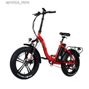 Bikes Bicyc ectrique pliant petit scooter de 20 pouces conduisant en aluminium batterie de batterie à 7 vitesses L48