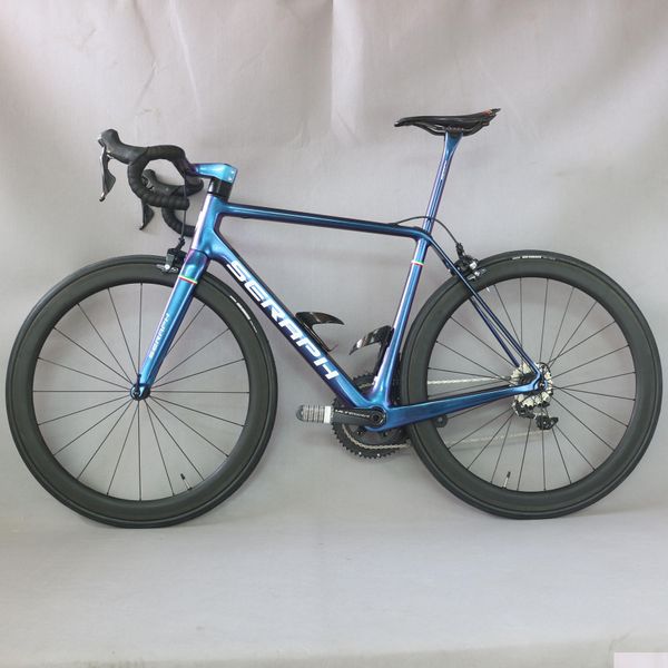 Bicicletas Fábrica Venta directa Bicicleta de carretera Carbono Carreras completas 52 cm 54 cm 56 cm Bicicleta de fibra FM629 Entrega de gotas Deportes al aire libre Ciclismo DHQNM