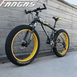 Bikes Fat Tire Double disque frein 26 pouces abordable adulte vélo de neige de plage // y240423