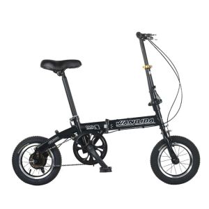 Bicicleta bicicleta plegable con rueda de radios de acero, ultra luz, bloqueo plegable portátil, neumático engrosado, bicicleta de carretera de cercanías, 12 en