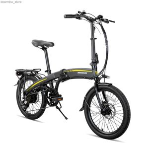 Bikes Hiland Rockshark 20 pouces pliable Bike ectric Ectir Bicyc avec moteur de 250 W 36V 7,8Ah Batterie Rovab et Shimano L48
