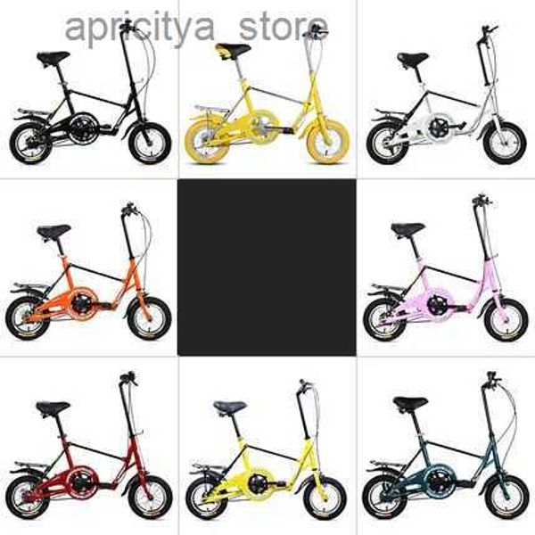 Bikes K4 12 pouces Mini 12 pouces Étudiant pour hommes et femmes cyclistes à vélo de petite roue aller pliage bicyc pli l48