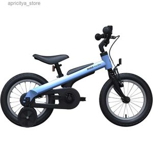 Bicicleta para niños bicicleta para niños y niñas MTB 14 pulgadas con ruedas de entrenamiento Bicyc plegable azul bycy road sports fácil de avanzar l48