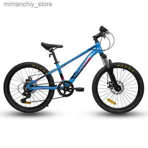 Vélos enfants vélo nouveau modèle 22 pouces 7 vitesses coffre-fort enfant bicyc en alliage d'aluminium enfants vélo Q231129