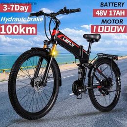 Bikes Lafly x3 Pro 27,5 pouces 1000w vélo ectrique pliage 48V IITHIUM ASSIST MTB ECTRIC BICYLY OFF ROAD EVIKE L48