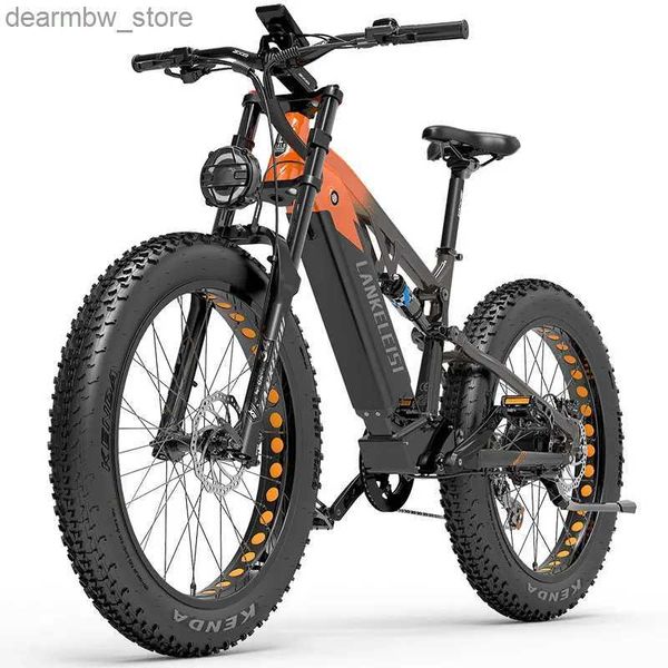 Bikes Lankeisi ector Bike RV800 48V 20AH 750W Bafang Motor Ectric Bicyc 26 * 4,0 pouces pneu gras 150 km Batterie de lithium Samsung L48